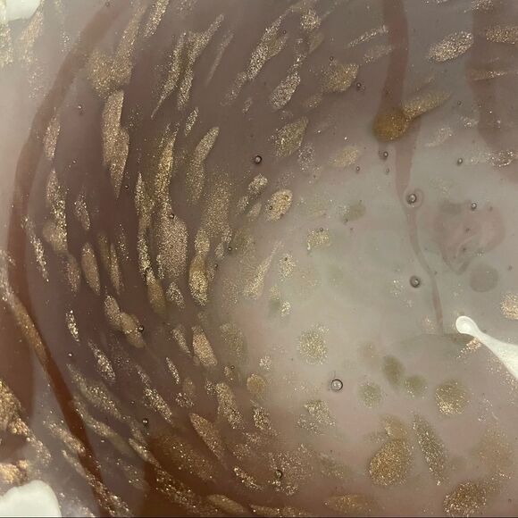 Mauve Art Glass Aventurine Bowl - Picture 2 of 5